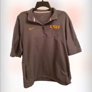LSU Nike Short Sleeve Windbreaker Mens shirt